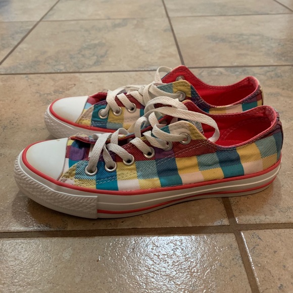 Gorgeous multi colour Converse, preowned - Picture 4 of 10